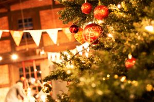クリスマスな雰囲気の中で